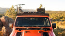 Jeep Gladiator Roof Rack Front view of rack on truck outside