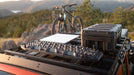 Jeep Gladiator Roof Rack Top view of rack on truck carrying equipment