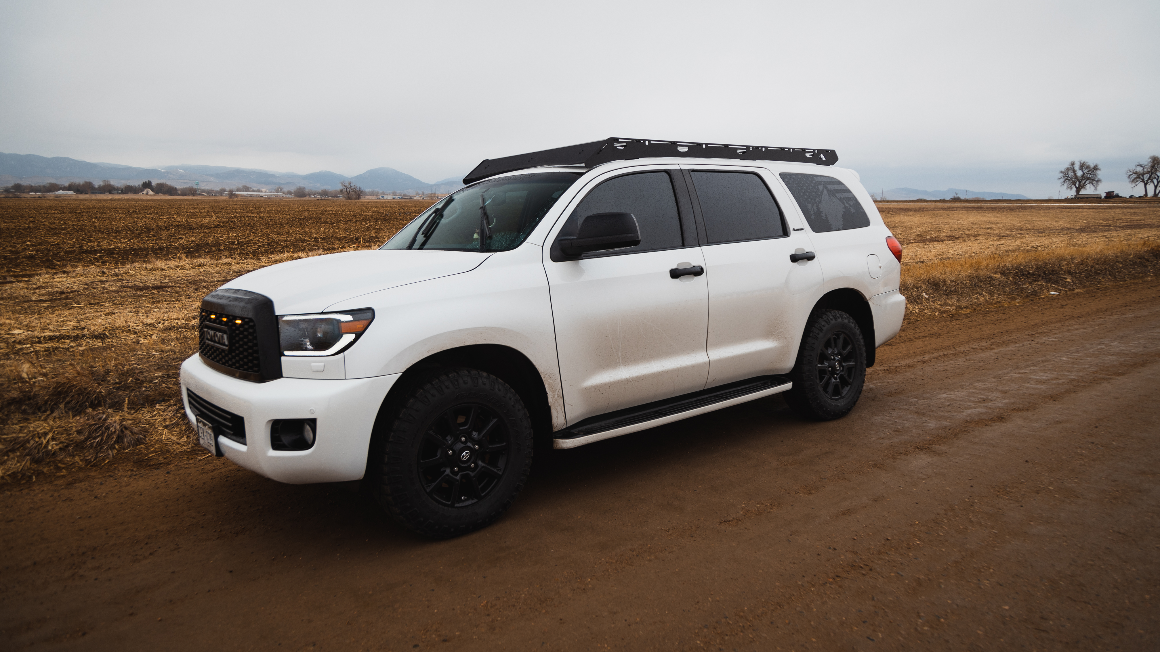 2nd Gen Sequoia Roof Rack driving down road