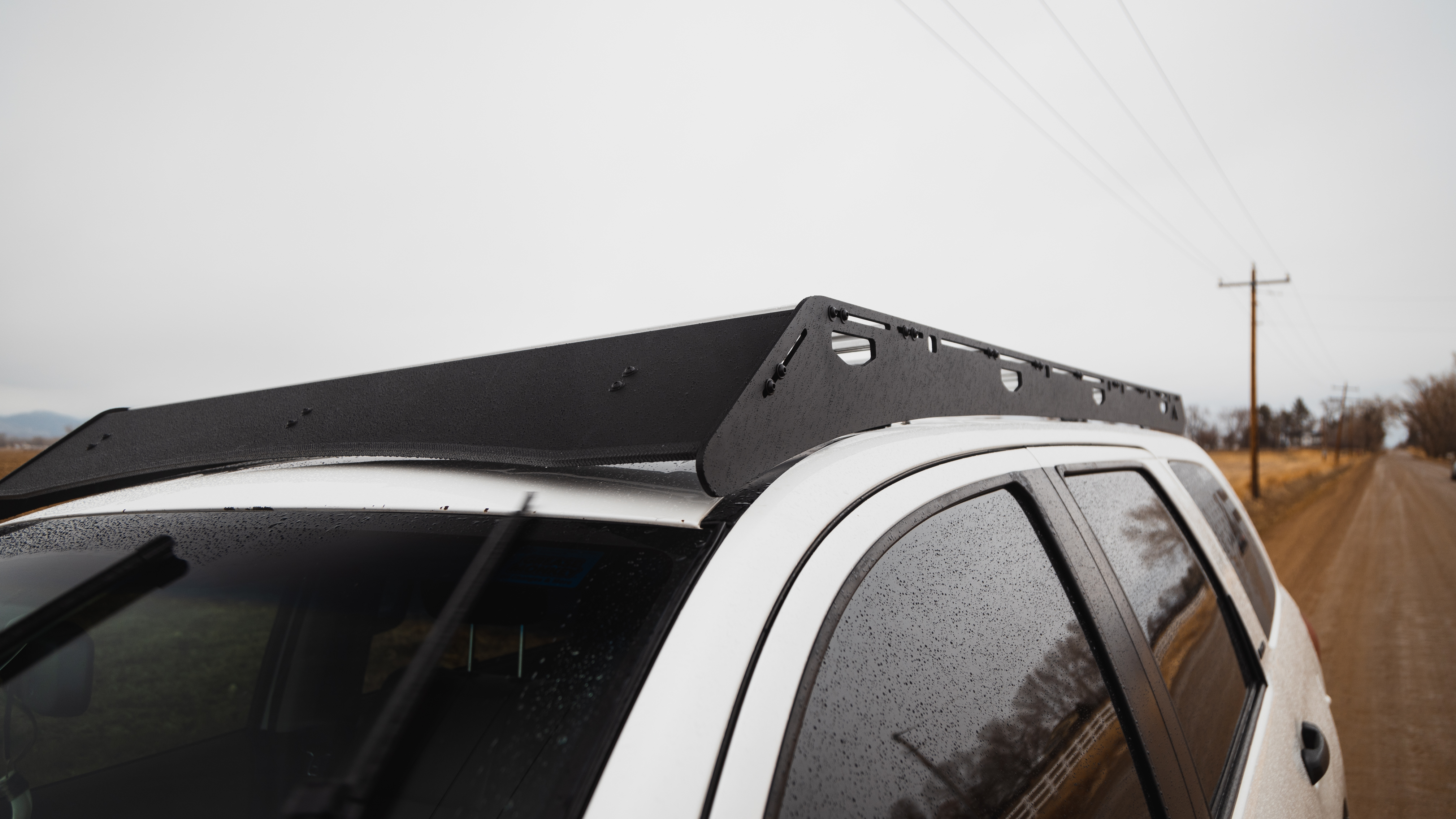 2nd Gen Sequoia Roof Rack eye level corner view