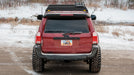 4th Gen Toyota 4Runner Roof Rack Rear view of rack on vehicle outside showing crossbars
