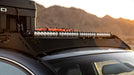 Porsche Cayenne Roof Rack close up with light bar