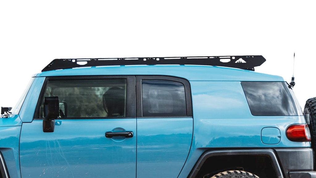Fj Cruiser Roof Rack Side close view of rack on vehicle on white background