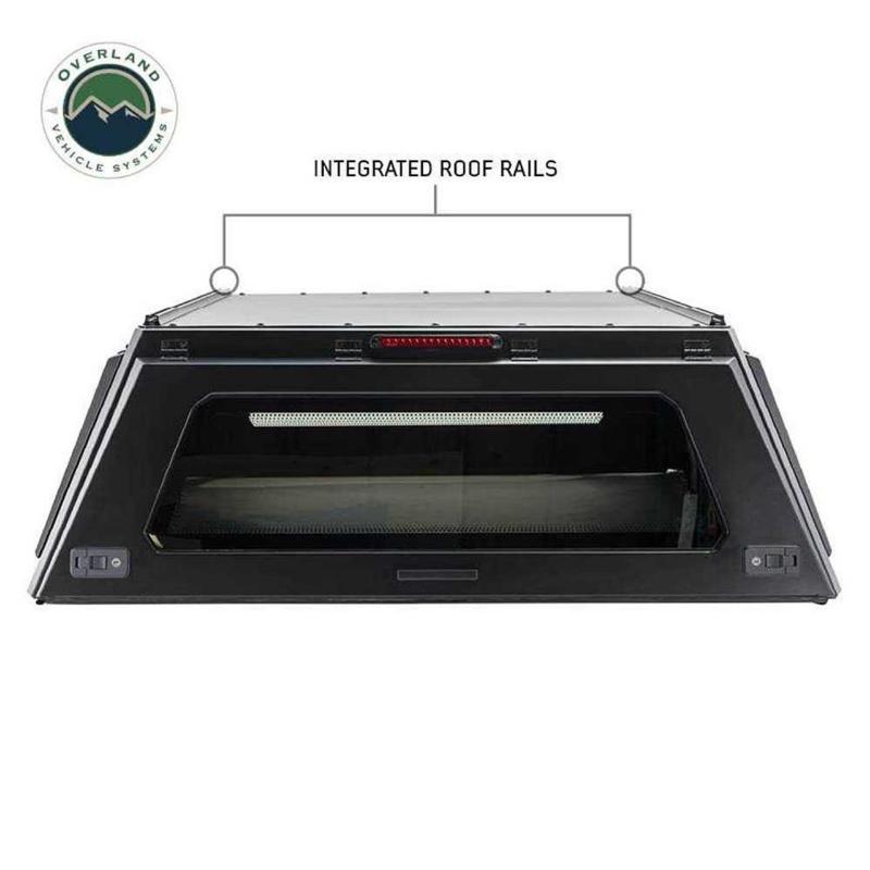 OVS Expedition Truck Cap integrated roof rails