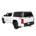 Overland Vehicle Systems "Expedition" Truck Cap with Full Wing Doors, Front And Rear Windows & 3rd Brake Light rear view on tundra