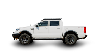 Ford Ranger Roof Rack The Redcloud Side view of roof rack on truck on white background