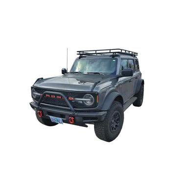 Warrior Products 6th Gen Ford Bronco Basket Roof Rack front view