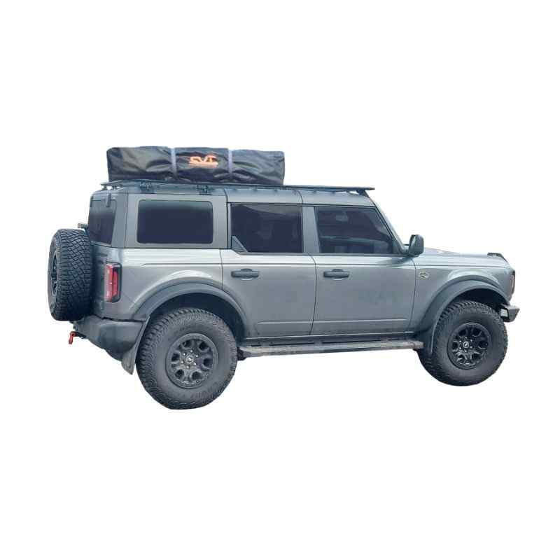 Warrior Products Ford Bronco Platform Roof Rack with rooftop tent