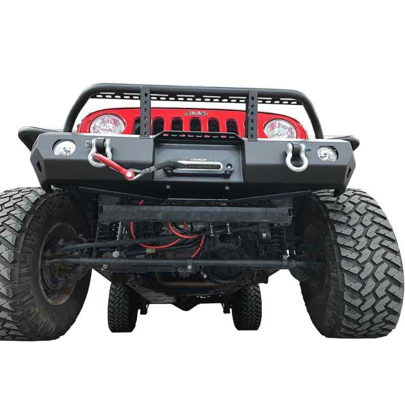 Warrior Products Jeep JK / JKU MOD Series Front Mid-Width Bumper with brush guard bottom view