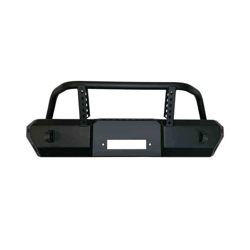 Warrior Products Jeep JK / JKU MOD Series Front Stubby Bumper with brush guard by itself not on vehicle