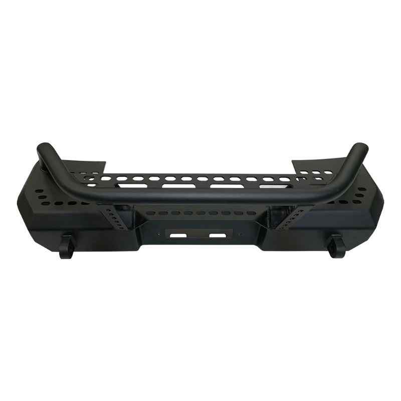 Warrior Products Jeep JK / JKU MOD Series Front Stubby Bumper with brush guard by itself not on vehicle top view