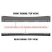 Backwoods Adventure Mods DRIFTR Roof Rack for Toyota 4Runner (5th Gen Two views showing front and rear fairing from top