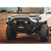 Backwoods Adventure Mods Hi-Lite Overland Front Bumper [PreRunner Bull Bar] for Toyota 4Runner (5th Gen) Front view of bumper attached to vehicle on trail