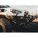 Backwoods Adventure Mods Hi-Lite Overland Front Bumper [No Bull Bar] for Toyota 4Runner (5th Gen) Close up of corner of bumper on vehicles in a row