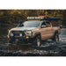 Backwoods Adventure Mods Hi-Lite Overland Front Bumper [Bull Bar] for Toyota Tacoma (3rd Gen) Corner view of bumper on Tacoma in river