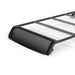 Badass Tents 2021-23 Ford Bronco 2 Door Roof Rack for Hardtop – NEW 2.0 ALL ALUMINUM. End view of roof rack on white background