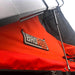 Badass Tents "RECON" Rooftop Tent (Universal Fit) - Onyx Utility Black PRE-ASSEMBLED. Close up of logo on tent