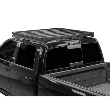 Front Runner Dodge Ram 1500/2500/3500 Crew Cab (2009-Current) Slimline II Roof Rack Kit / Low Profile Angled view of roof rack on vehicle