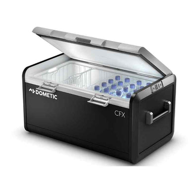 Dometic CFX3 100 Cooler/Freezer Open cooler on white background