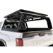 Front Runner Pro Bed Rack Kit for Toyota Tundra (3rd Gen) 4 Door Crew Max 5.5' (2022-Current) corner angled view on truck on white background