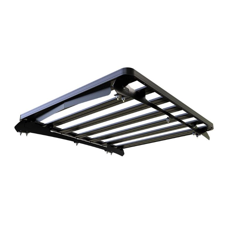 Front Runner Toyota Tacoma (2005-Current) Slimline II Roof Rack Kit. Bottom view of roof rack alone on white background