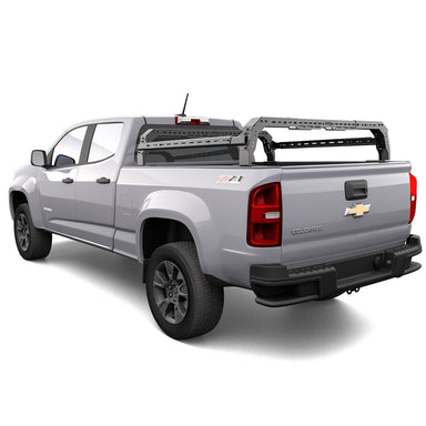 GMC Canyon SHIPROCK Mid Rack System MIDRACK TUWA PRO®️  rear corner view on white background