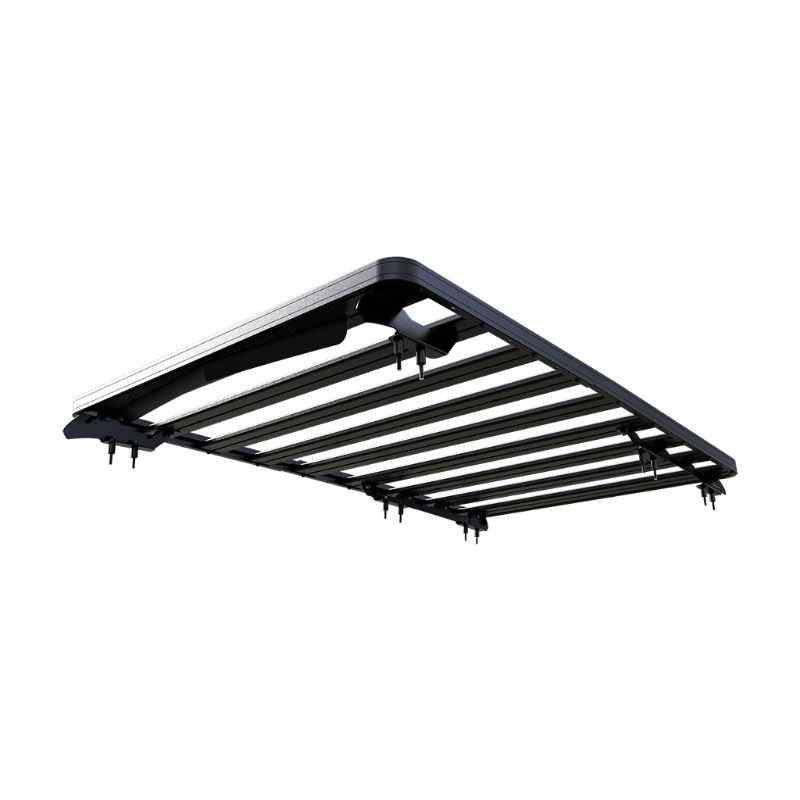 Front Runner Land Rover All-New Discovery 5 (2017-Current) Expedition Slimline II Roof Rack Kit Bottom view of roof rack alone on white background