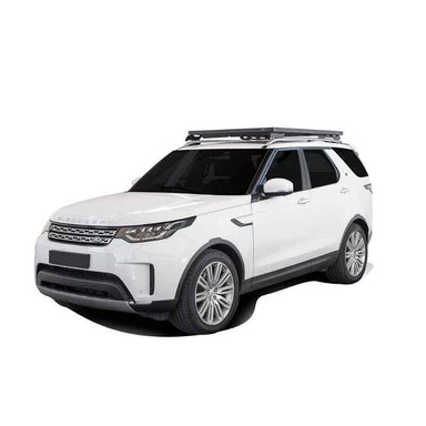 Front Runner Land Rover All-New Discovery 5 (2017-Current) Expedition Slimline II Roof Rack Kit Roof rack on vehicle on white background