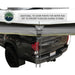 Overland Vehicle Systems Nomadic Awning 180 - Dark Gray With Black Cover close up of additional tie down points on white background