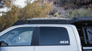 Ram Truck Roof Rack Eye level side view of rack on vehicle