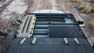 Ram Truck Roof Rack Top view of rack on vehicle showing crossbars