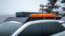 Toyota Rav4 Roof Rack Front corner close view of rack on vehicle outside