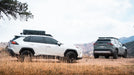 Toyota Rav4 Roof Rack view of rack on two vehicles outside