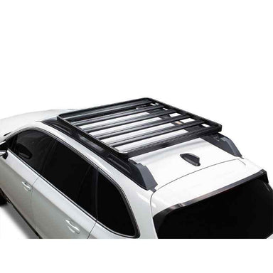 Front Runner Subaru Outback (2015-2019) Slimline II Roof Rail Rack Kit Top view of Roof rack on vehicle on white background