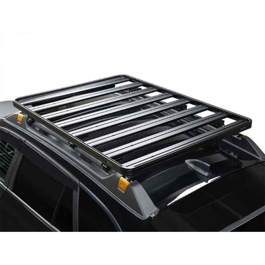 Front Runner Subaru Outback Wilderness (2022-Current) Slimline II Roof Rail Rack Kit Top view of Roof rack on vehicle on white background