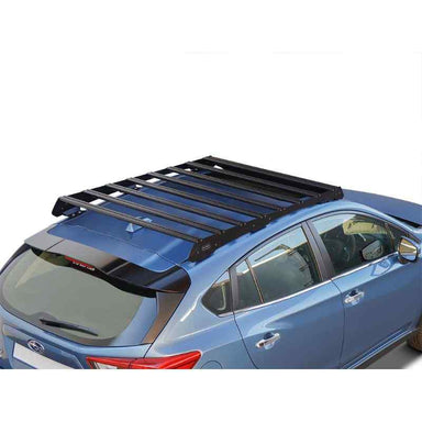 Front Runner Subaru XV Crosstrek (2018-Current) Slimsport Roof Rack Kit Top view of Roof rack on vehicle on white background