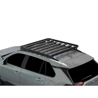 Front Runner Toyota Rav4 (2019-Current) Slimline II Roof Rack Kit Top view of Roof rack on vehicle on white background