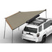 Tuff Stuff Overland 180 Degree Awning, XL, Driver or Passenger Side, C-Channel Aluminum, Olive assembled side view on white background