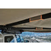 Tuff Stuff Overland 270 Degree Awning, Compact, Driver Side, C-Channel Aluminum, Olive close up of support from below