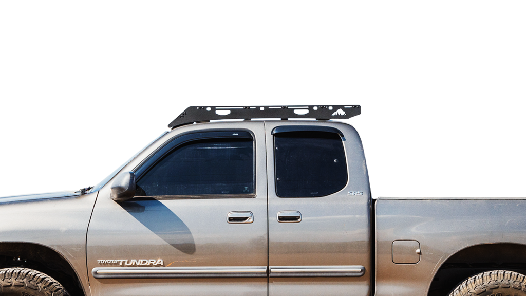 1st Gen Toyota Tundra Roof Rack Side close view of rack on vehicle on white background