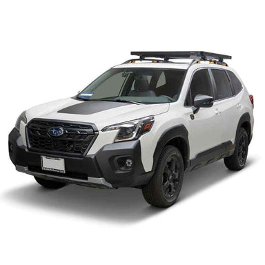 Front Runner Subaru Forester Wilderness (2022-Current) Slimline II Roof Rail Rack Kit Roof rack on vehicle on white background