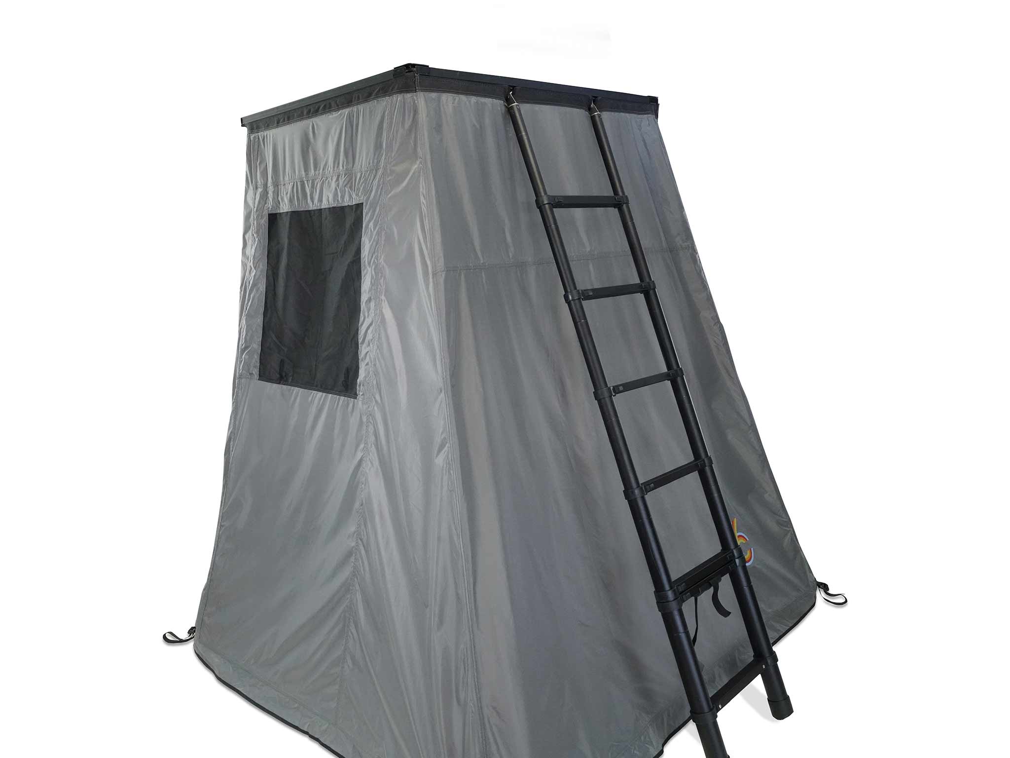 C6 Outdoor Rev Room Platform Annex assembled on white background with ladder