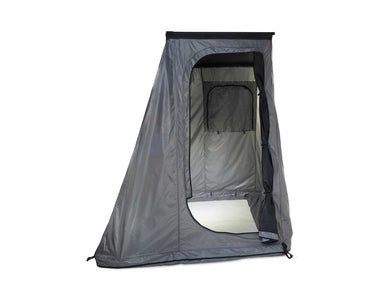 C6 Outdoor Rev Room Platform Annex assembled on white background with door open