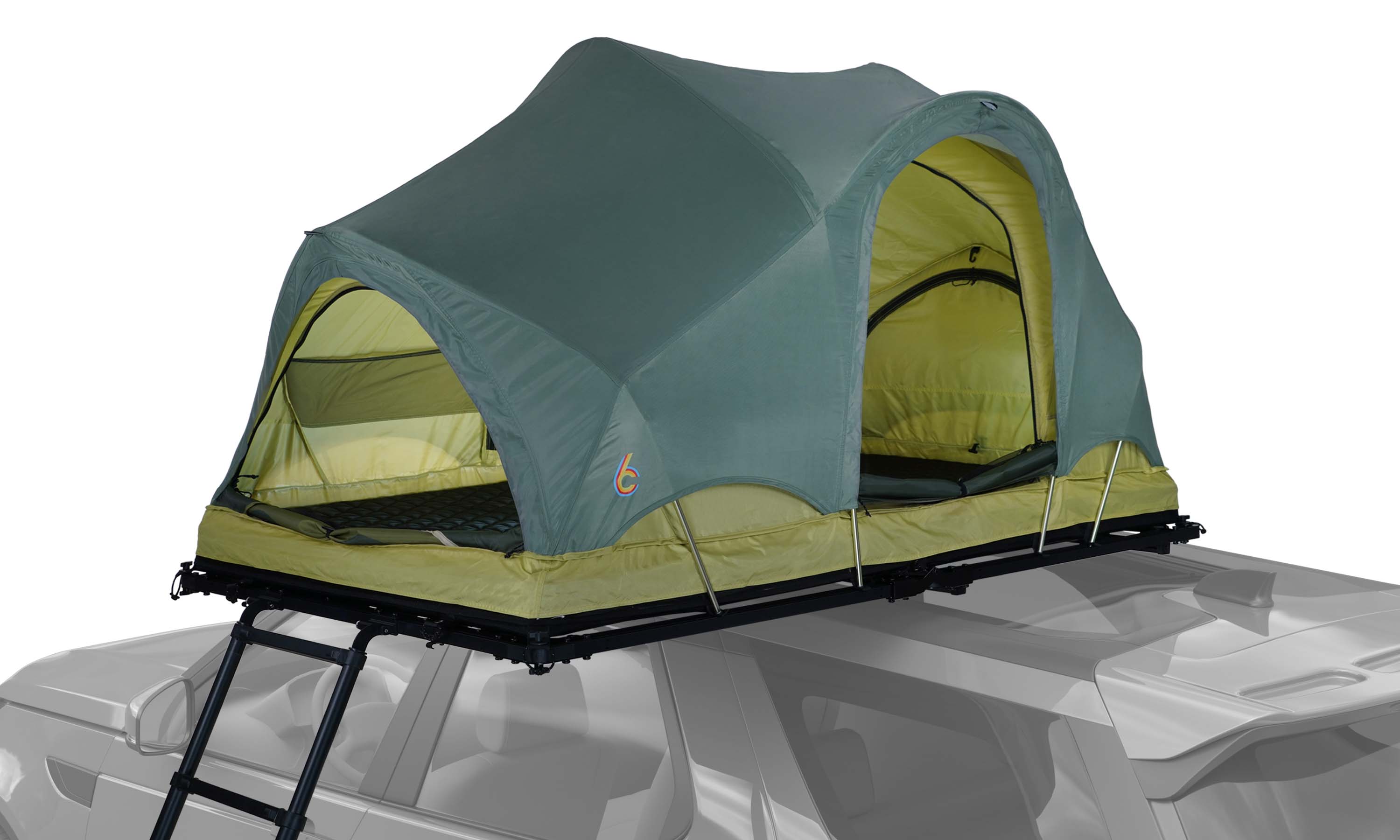 Rev Roof Top Tent x FOREST open on SUV