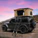 Trustmade Pop-Up Hard Shell Rooftop Tent-Hard Shell Rooftop Tent-Trustmade-Black open with ladder at sunset-Car Camp Pro