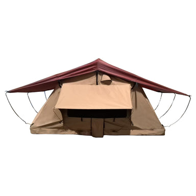 Open on white background Trustmade Wander Series - Standard Size Soft Shell Rooftop Tent-Soft Shell Rooftop Tent-Trustmade-Car Camp Pro