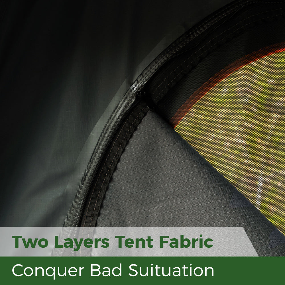 Trustmade Scout Series - Triangular Hard Shell Rooftop Tent fabric layers